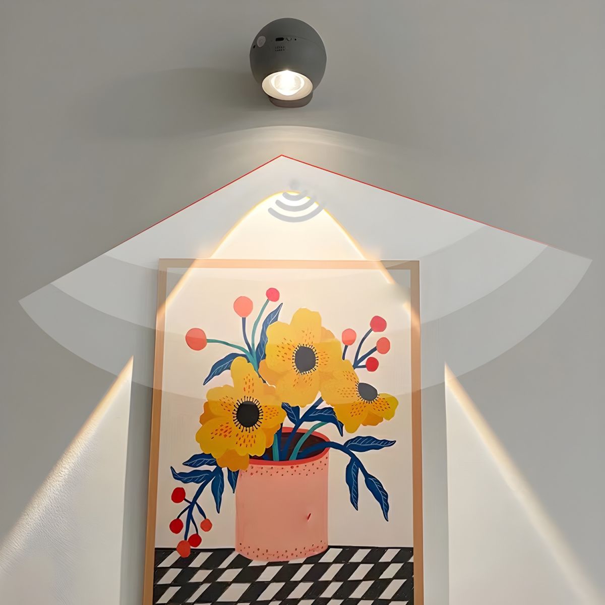 Rechargeable Modern Magnetic Wall Lamp with Warm Light