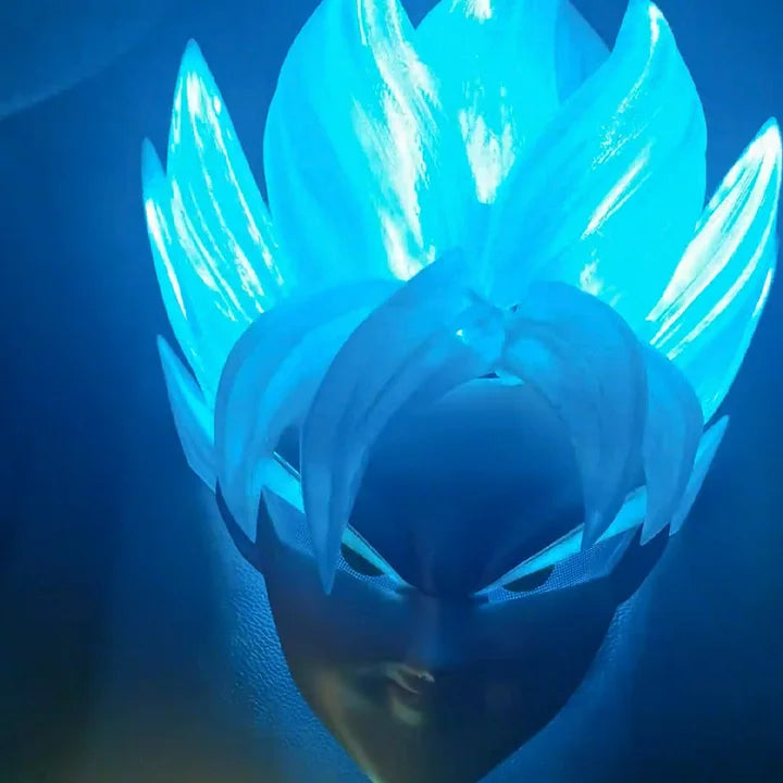 Goku Rosé LED Wig – Lights Up with Your Voice!