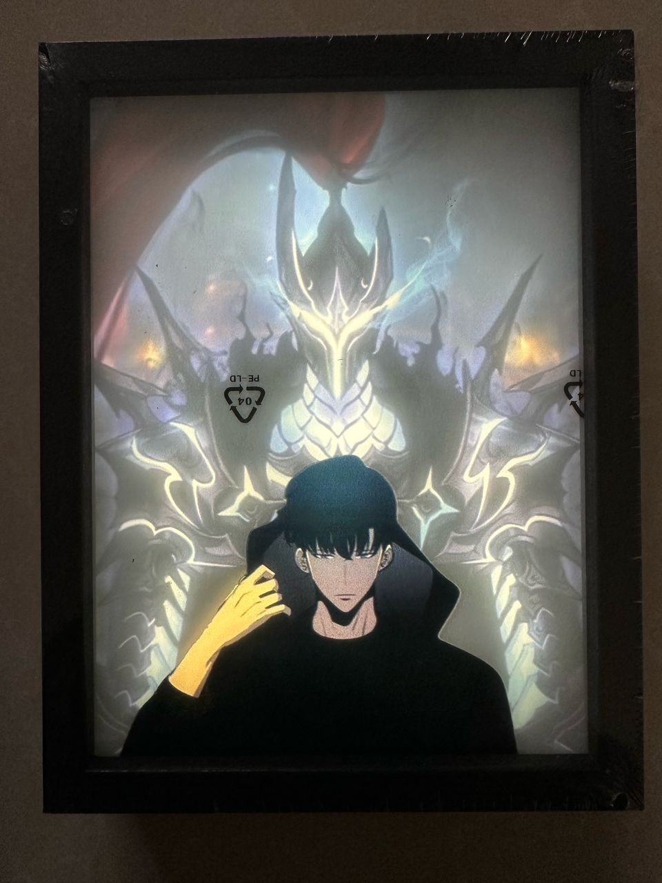 Solo Leveling LED Light Frame 17x23 cm – Anime Backlit Art Decor