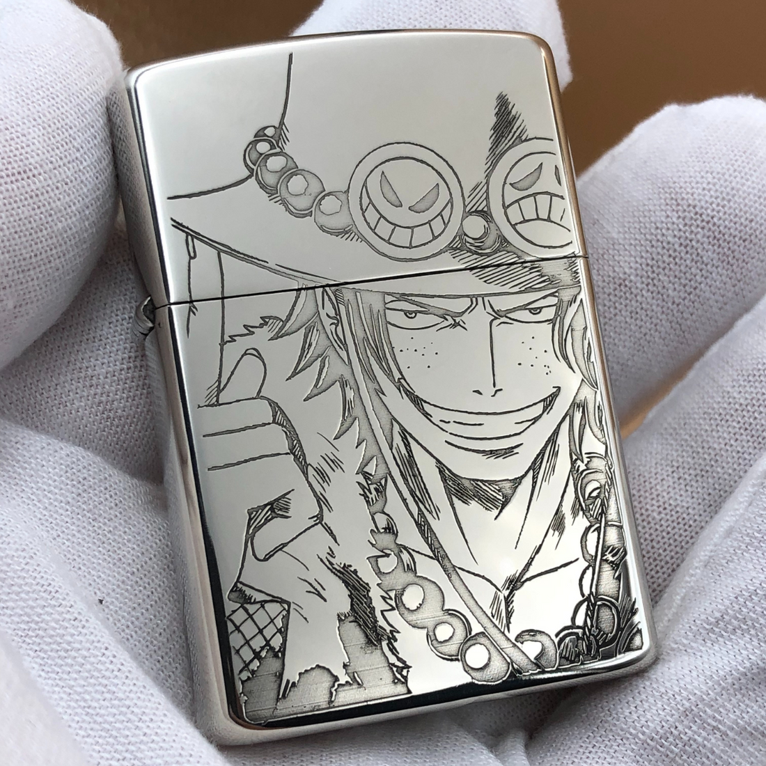 ZORRO Lighter Ace – 4-Sided Deep Engraved Cupronickel Anime Flame