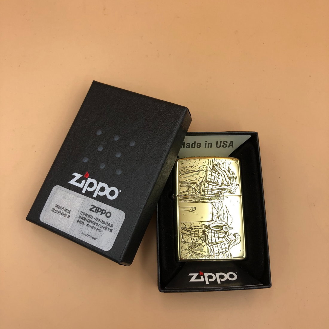 Zippo High Polish Brass Uchiha Legacy Madara Uchiha Unique Gift For Men