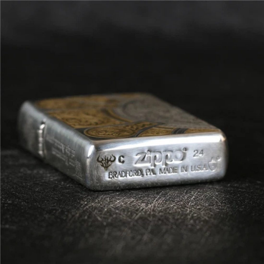 Set of 2 Limited Edition Armor Zippo Lighters – "Four Horsemen of the Apocalypse" & "Golden Samurai"