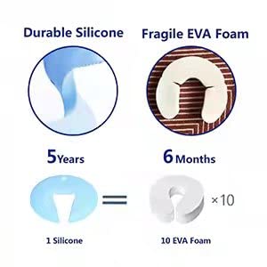 Durable Silicone Door Stopper for Babies. Prevents Finger Pinch Injuries, Slamming Doors.