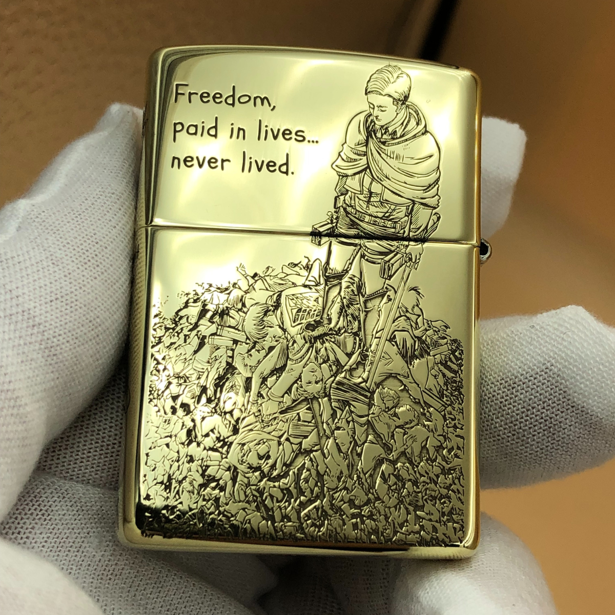 Attack on Titan Levi & Erwin Memorial Zippo – Limited Edition (1 of 100)