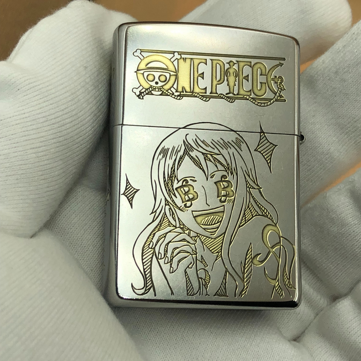 Genuine Zippo Nami – 3-Sided Deep Engraved One Piece Lighter