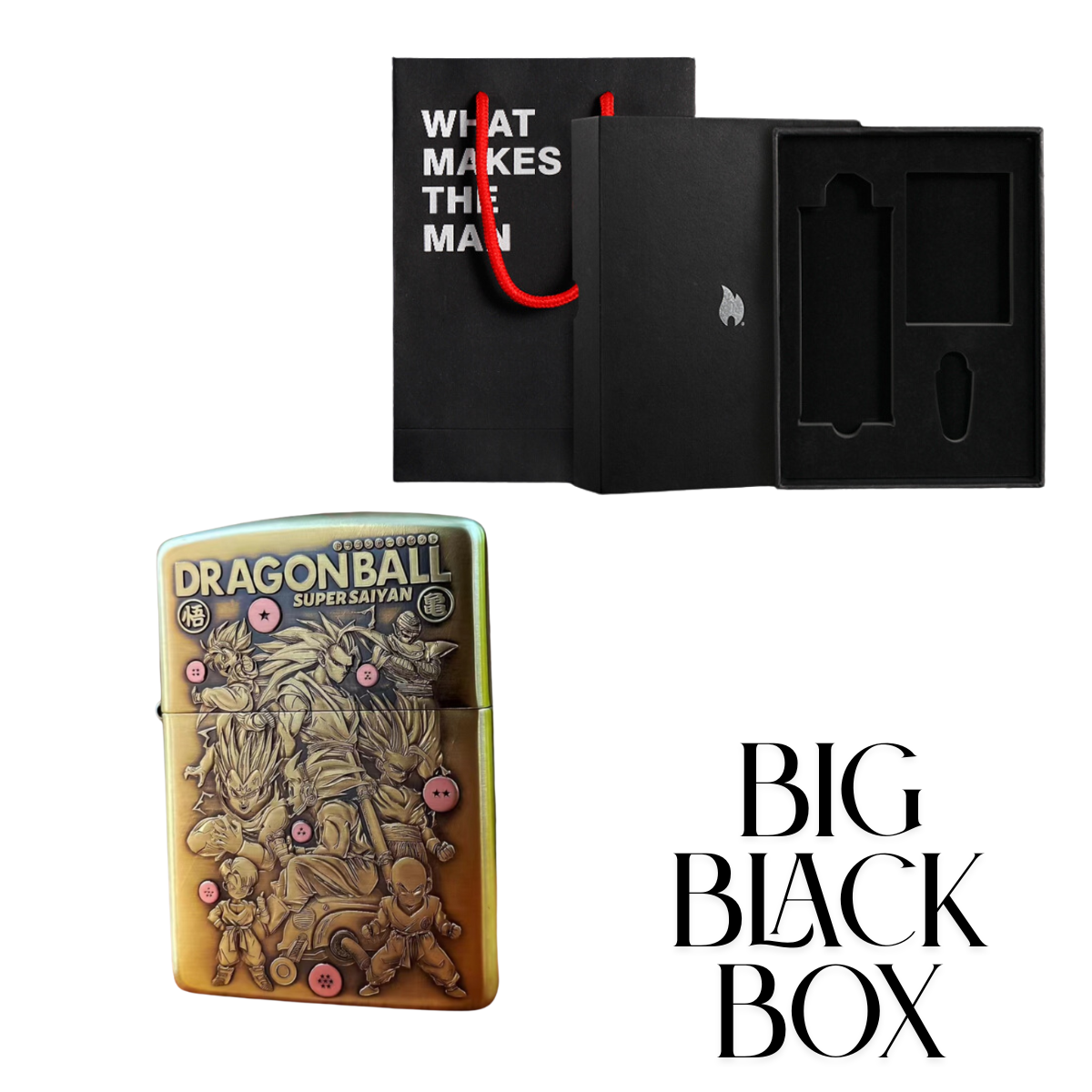 Dragon Ball 3D Relief Zippo Lighter - Collectible Anime Design for Fans