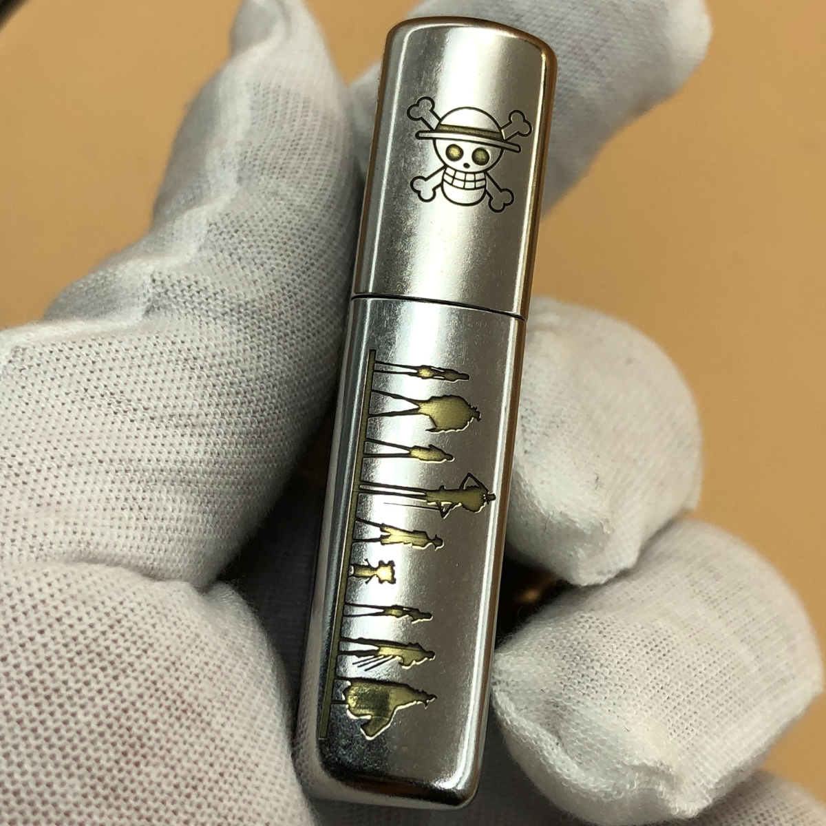 Original Zippo Lighter Roronoa Zoro – Deep 5-Sided Engraving, One Piece Design – Street Chrome