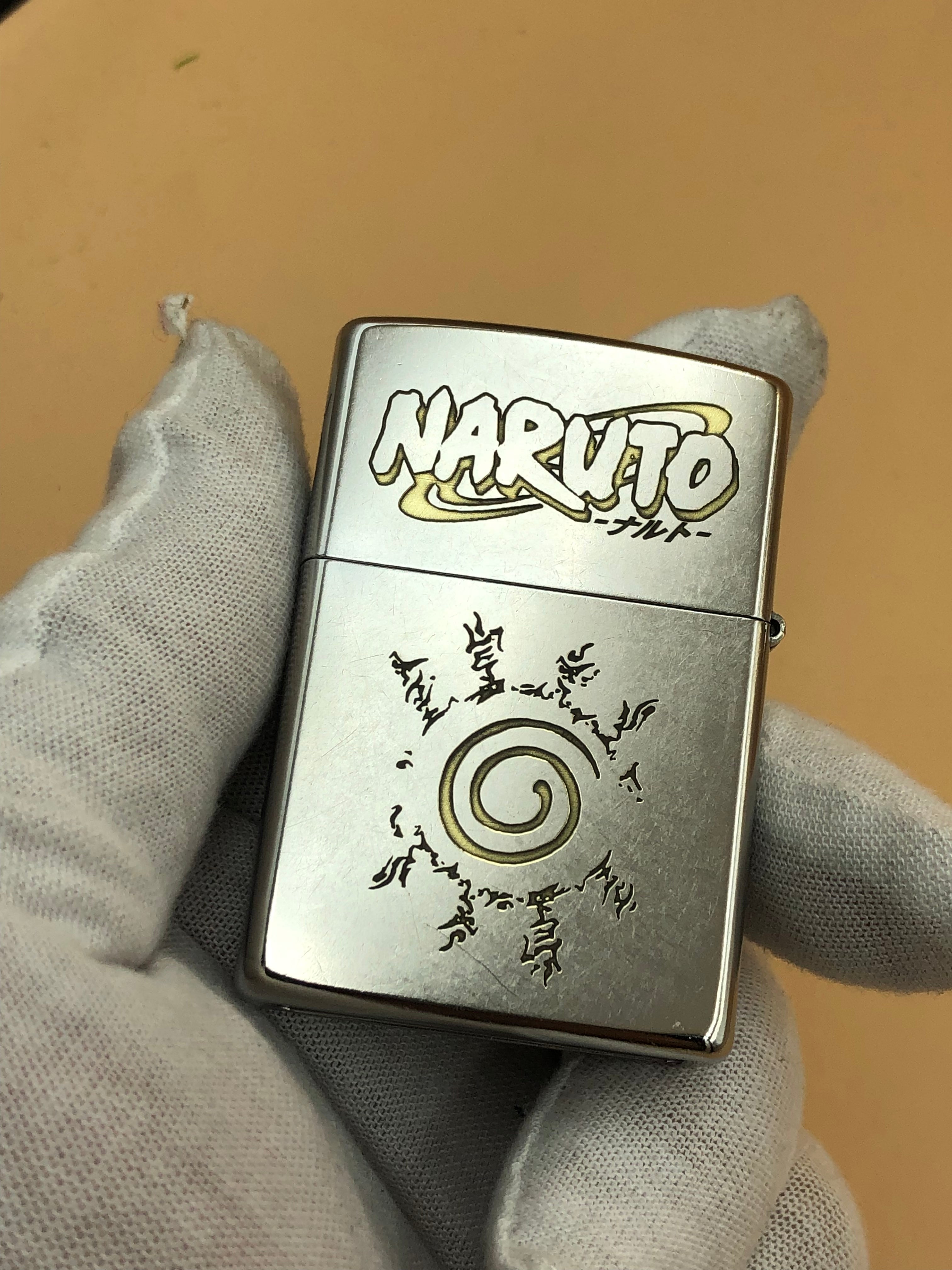 N.a.r.uto Zippo Lighter – Deep Engraved Classic Street Chrome Collectible Gift