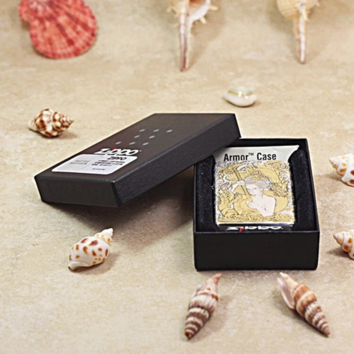 Set of 2 Limited Edition Armor Zippo Lighters – "Four Horsemen of the Apocalypse" & "Golden Samurai"