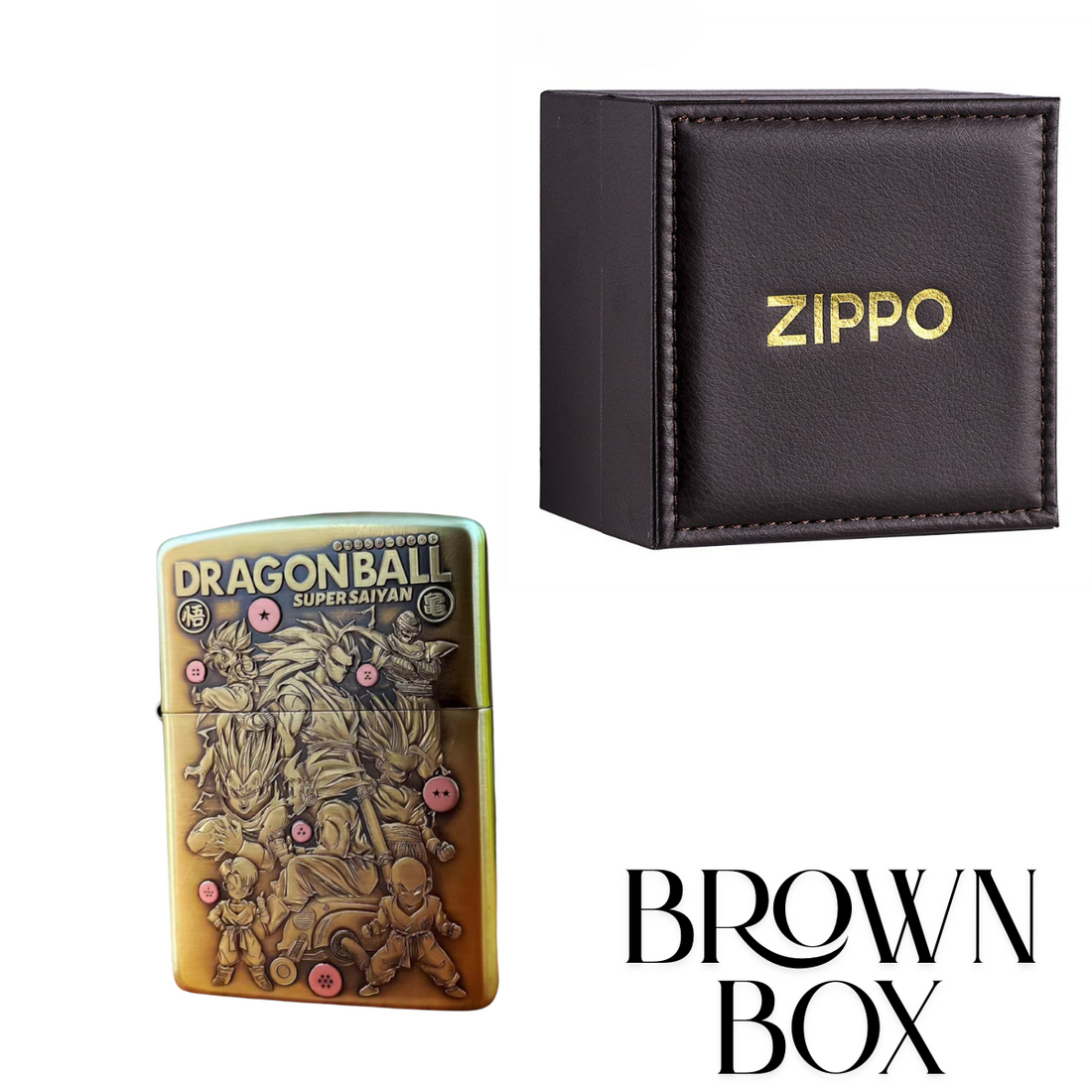 Dragon Ball 3D Relief Zippo Lighter - Collectible Anime Design for Fans