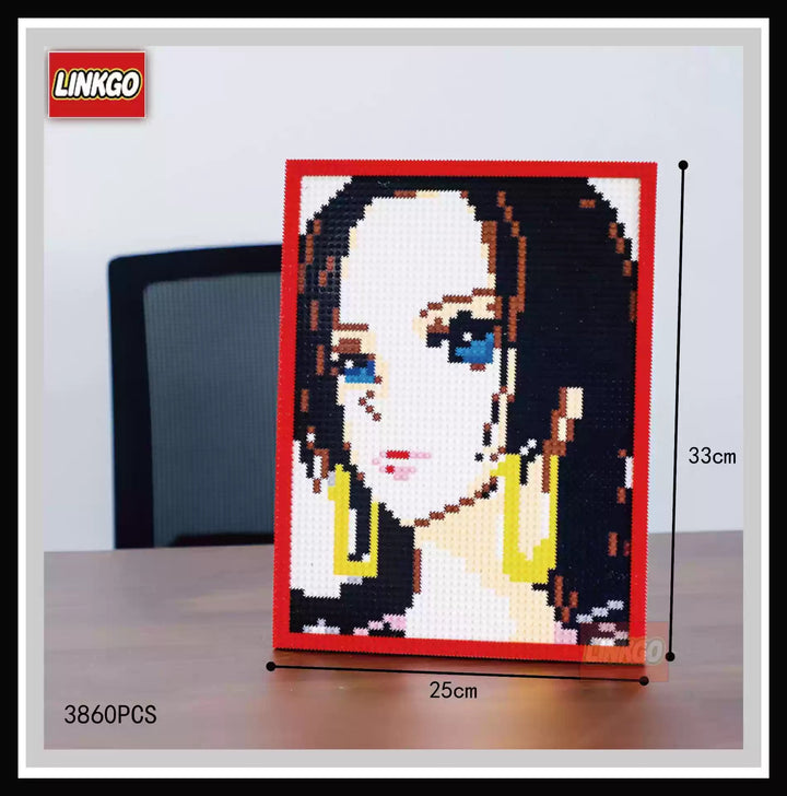 O.ne P.iec.e Pixel Art Mosaic Kit - DIY Art Set for Anime Fans
