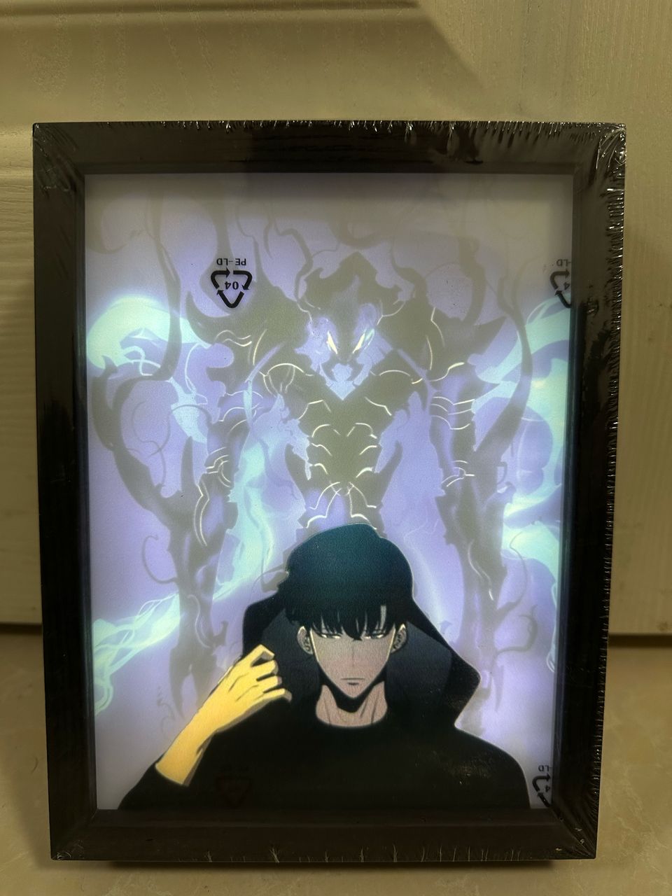 Solo Leveling LED Light Frame 17x23 cm – Anime Backlit Art Decor