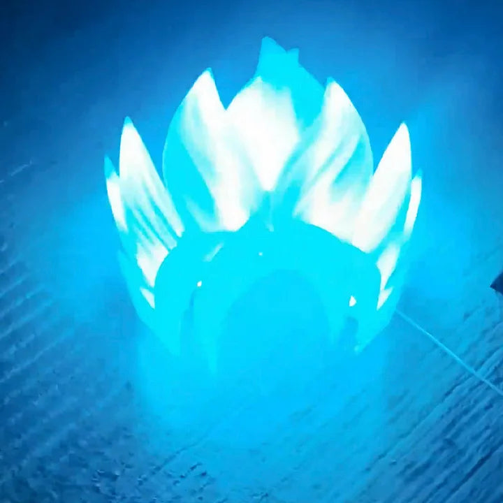 Goku Rosé LED Wig – Lights Up with Your Voice!