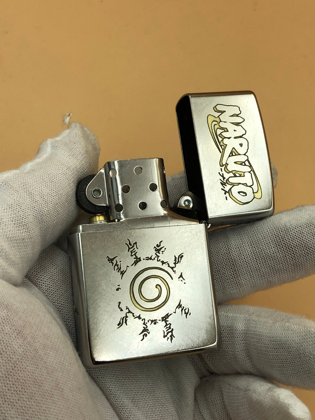 N.a.r.uto Zippo Lighter – Deep Engraved Classic Street Chrome Collectible Gift