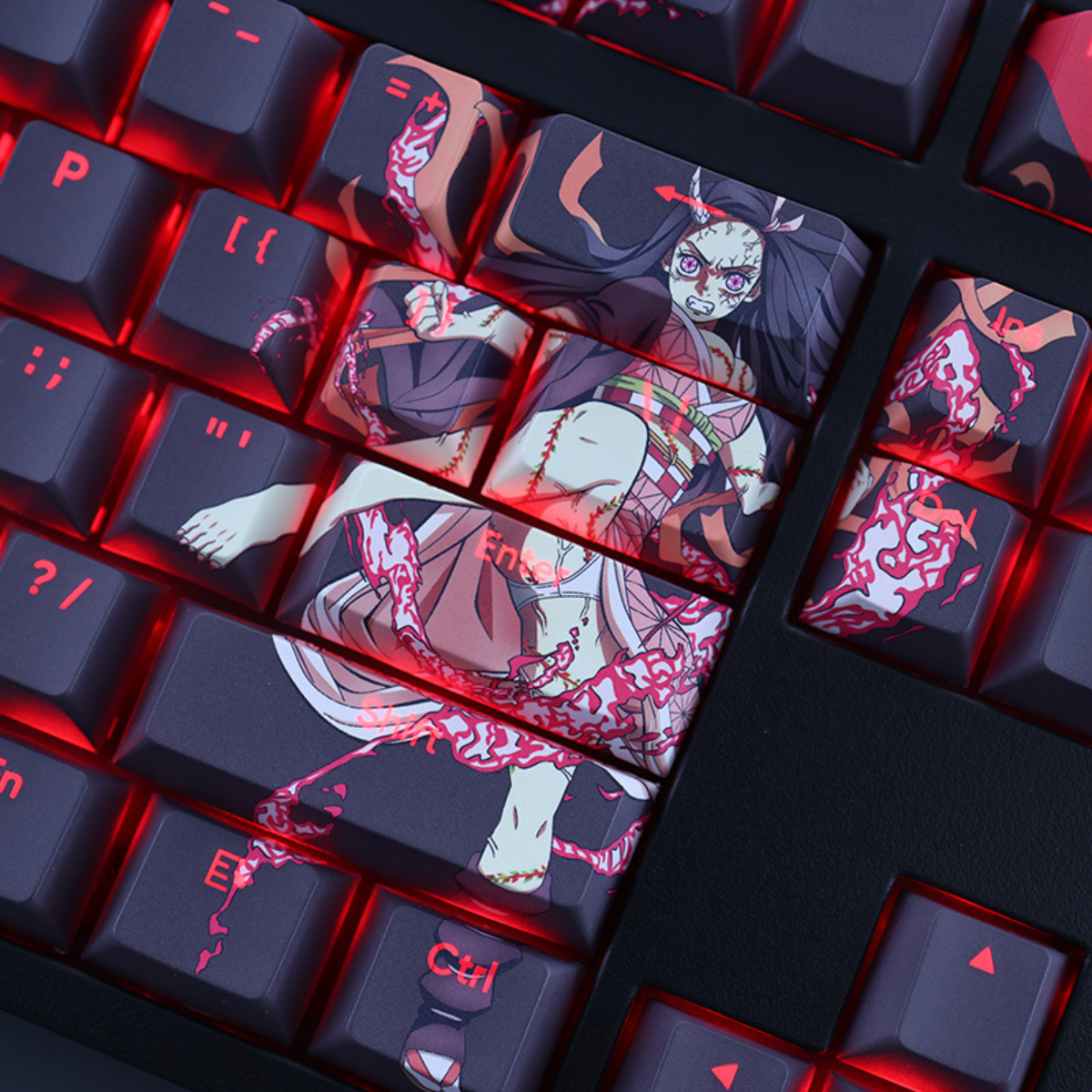 Demon Slayer Nezuko Anime Keycap Set