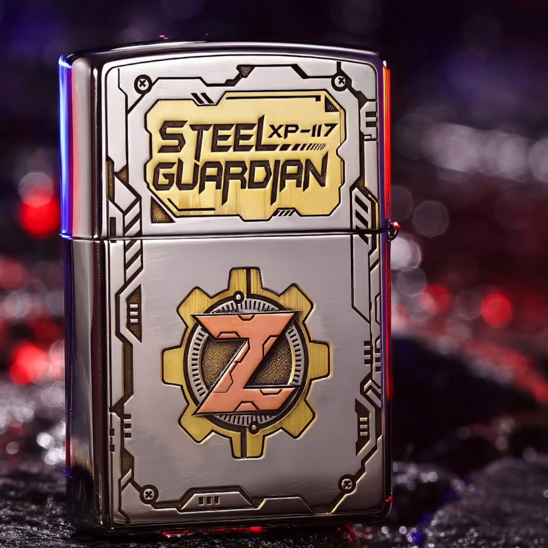Gundam Zippo Lighter, Deep Carved, Dual-Sided, Limited Edition