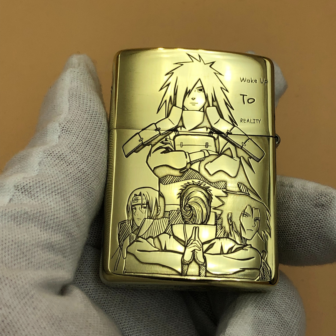 Zippo High Polish Brass Uchiha Legacy Madara Uchiha Unique Gift For Men
