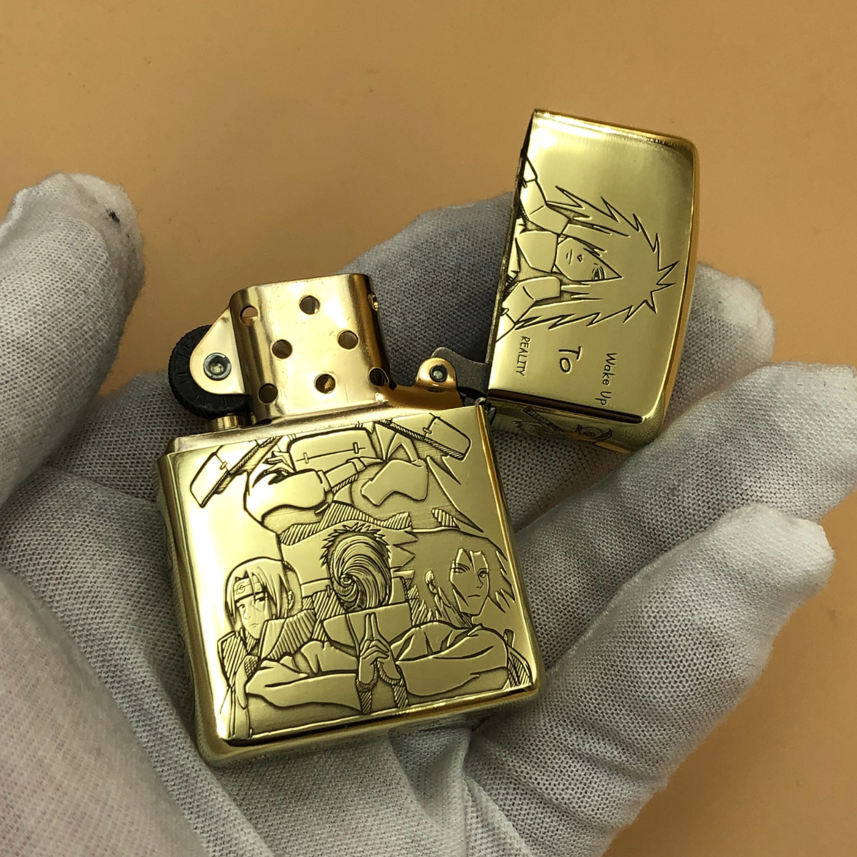 Zippo High Polish Brass Uchiha Legacy Madara Uchiha Unique Gift For Men