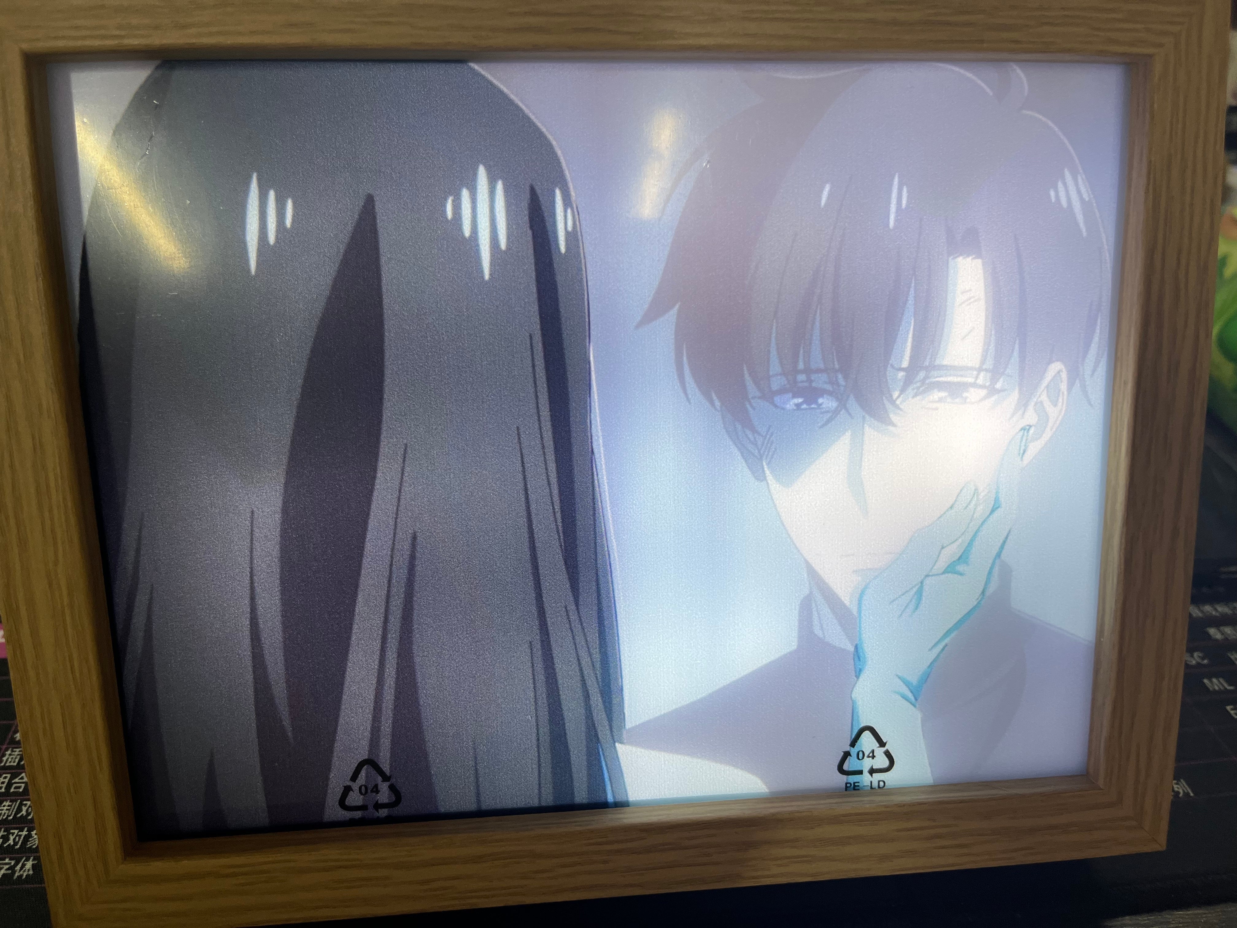 Solo Leveling LED Light Frame 17x23 cm – Anime Backlit Art Decor