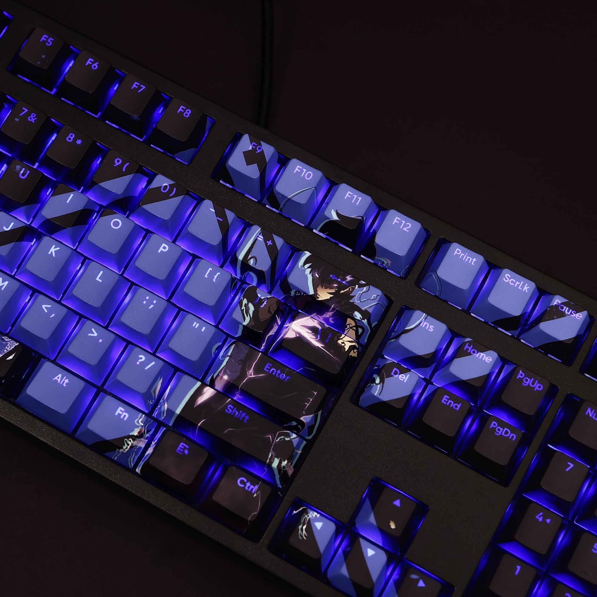 Solo Leveling Keycap Set – Custom Anime Keycaps for Mechanical Keyboards