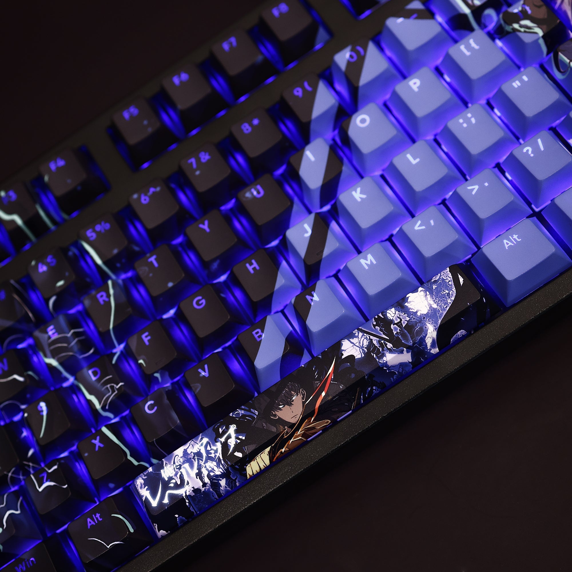 Solo Leveling Keycap Set – Custom Anime Keycaps for Mechanical Keyboards