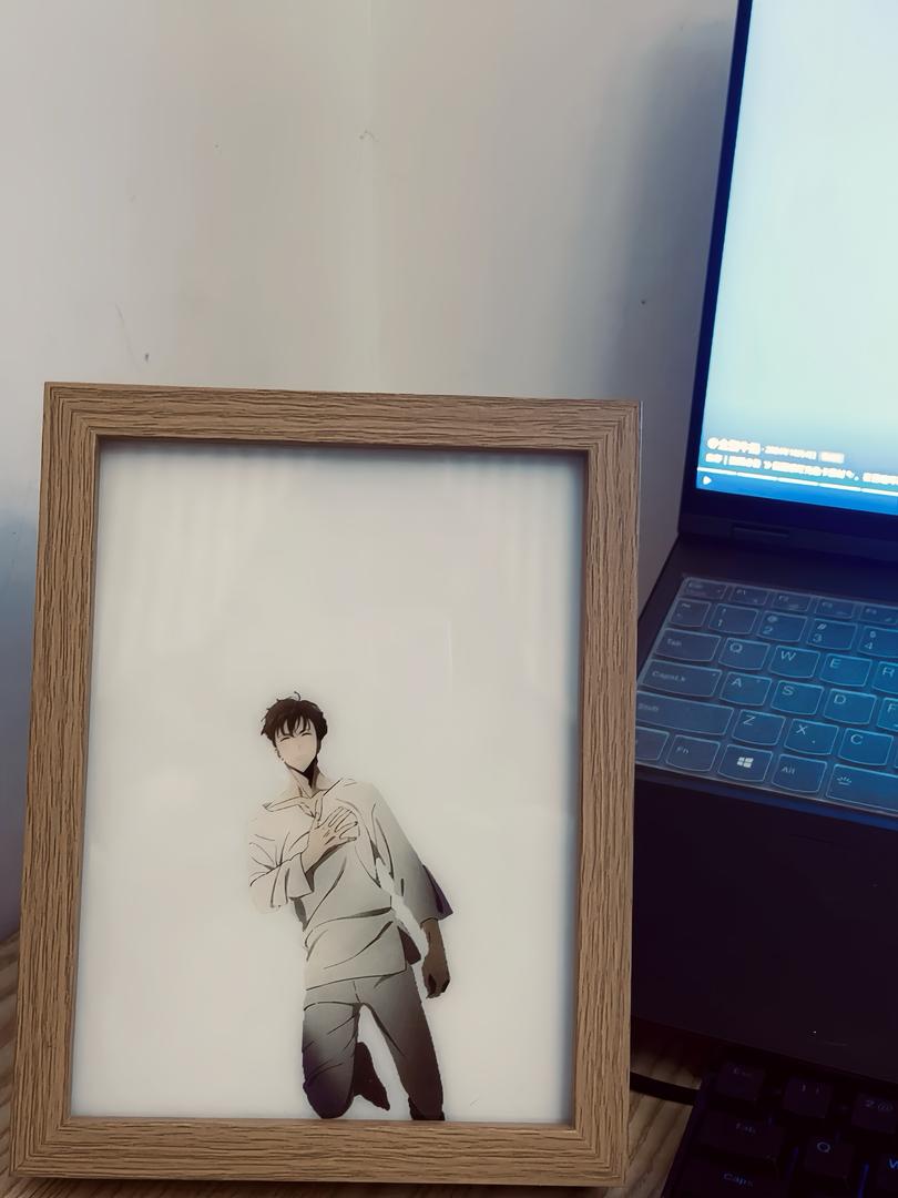 Solo Leveling LED Light Frame 17x23 cm – Anime Backlit Art Decor