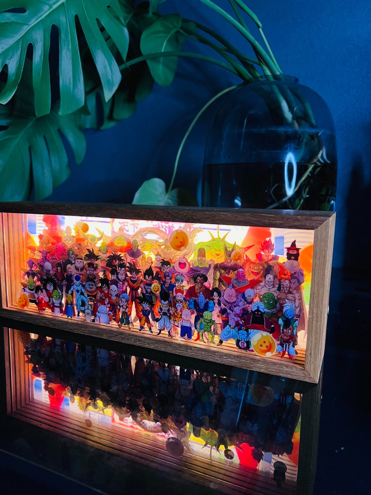 Gaminin™ GlowBox | 3D Anime LED Night Light with Acrylic Art & Wooden Base