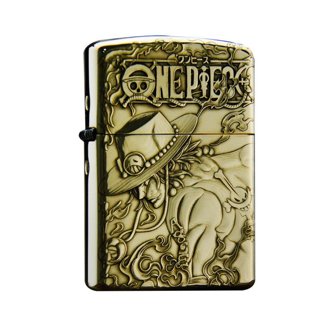O.n.e P.i.e.c.e 3D Engraved Metal Lighter - Po.rtgas D. A.ce Collectible Gift