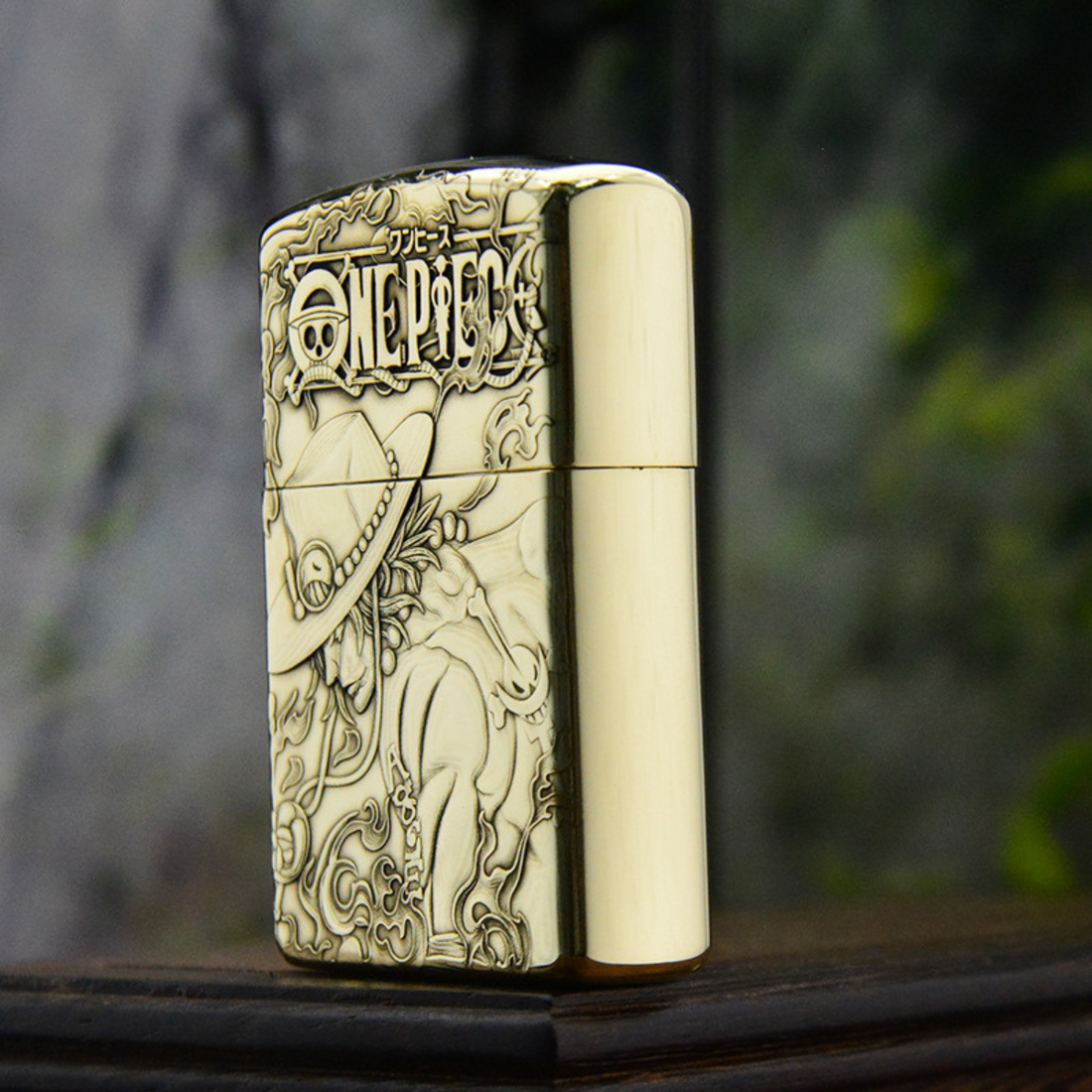 O.n.e P.i.e.c.e 3D Engraved Metal Lighter - Po.rtgas D. A.ce Collectible Gift