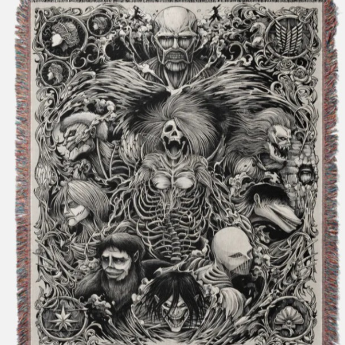 Attack on Titan Woven Blanket – Cozy Sofa or Bed Cover