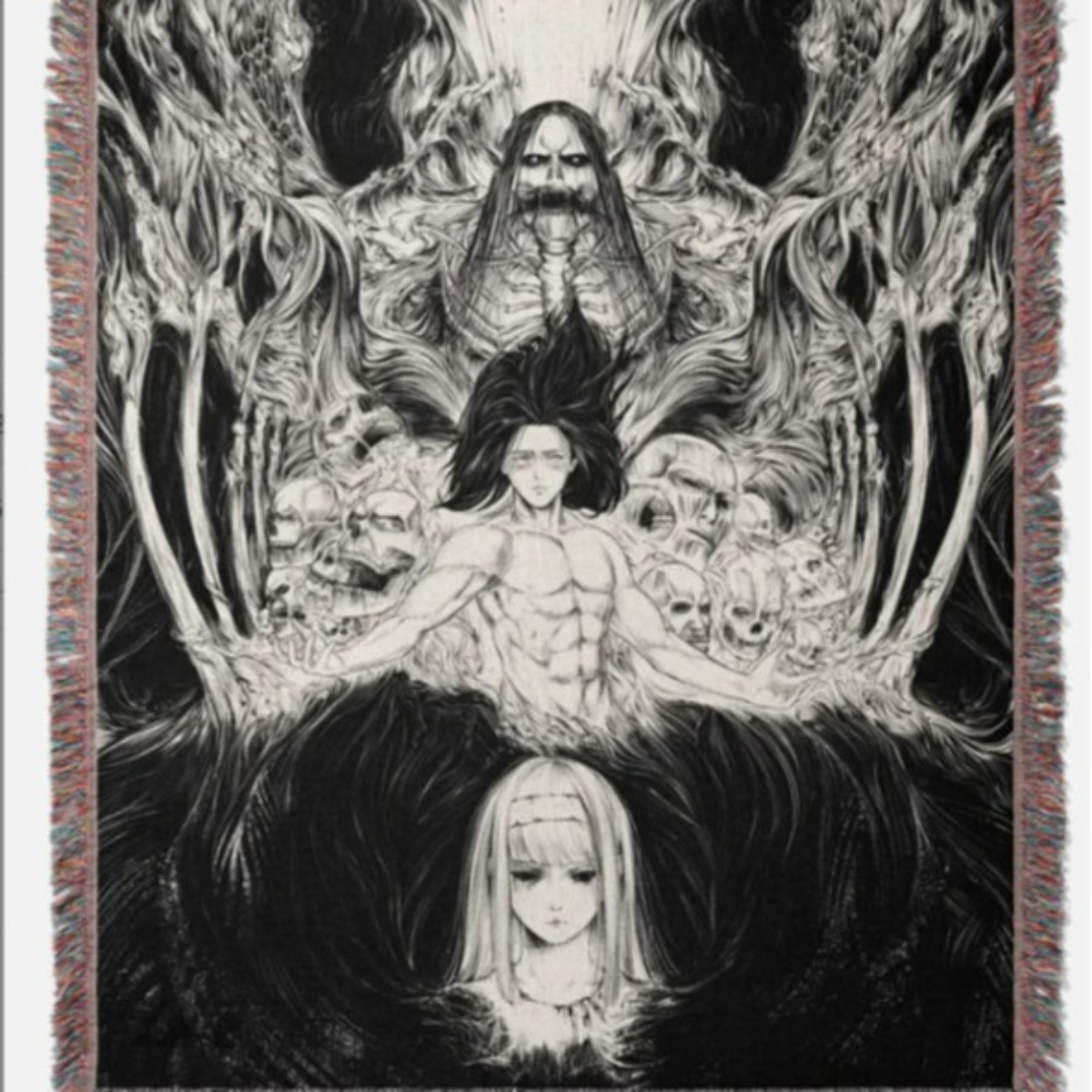 Attack on Titan Woven Blanket – Cozy Sofa or Bed Cover