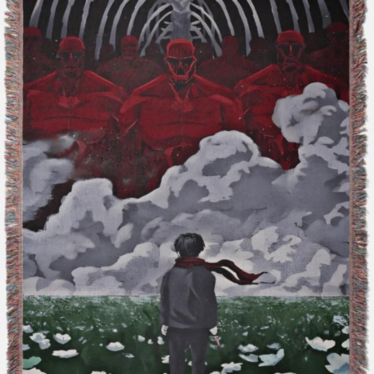 Attack on Titan Woven Blanket – Cozy Sofa or Bed Cover