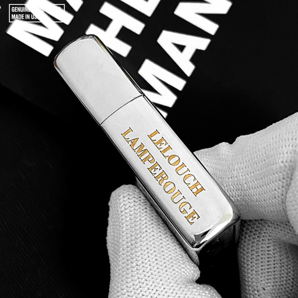 Lelouch Lamperouge Code Geass Zippo Lighter - Four-Sided Engraved