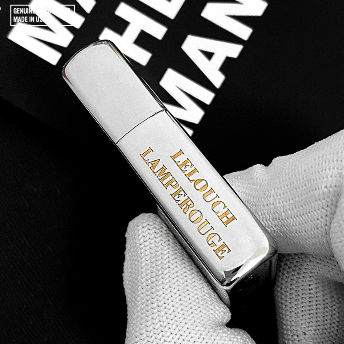 Lelouch Lamperouge Code Geass Zippo Lighter - Four-Sided Engraved