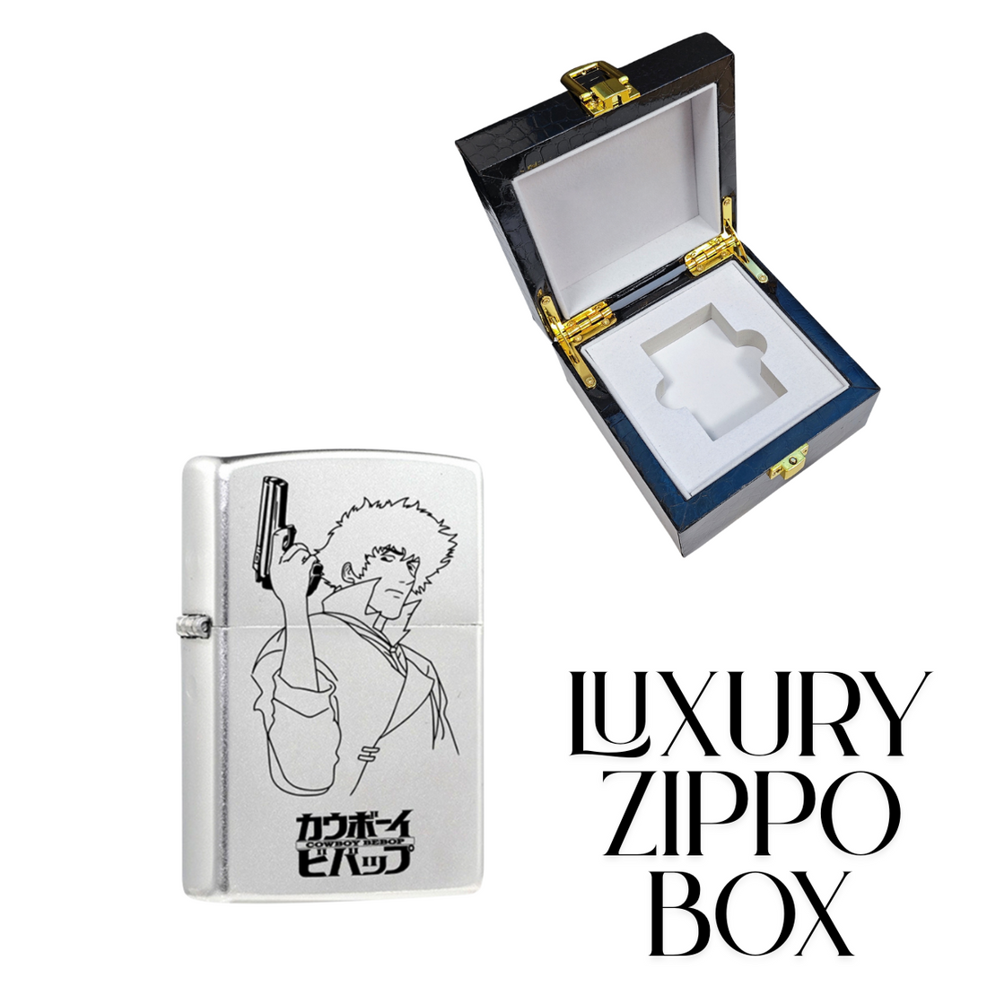 Cowboy Bebop Zippo Lighter - Pure Copper Laser Engraved Collectible