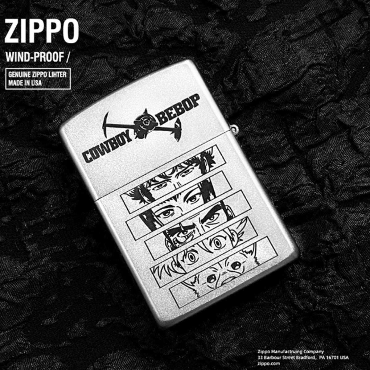 Cowboy Bebop Zippo Lighter - Pure Copper Laser Engraved Collectible