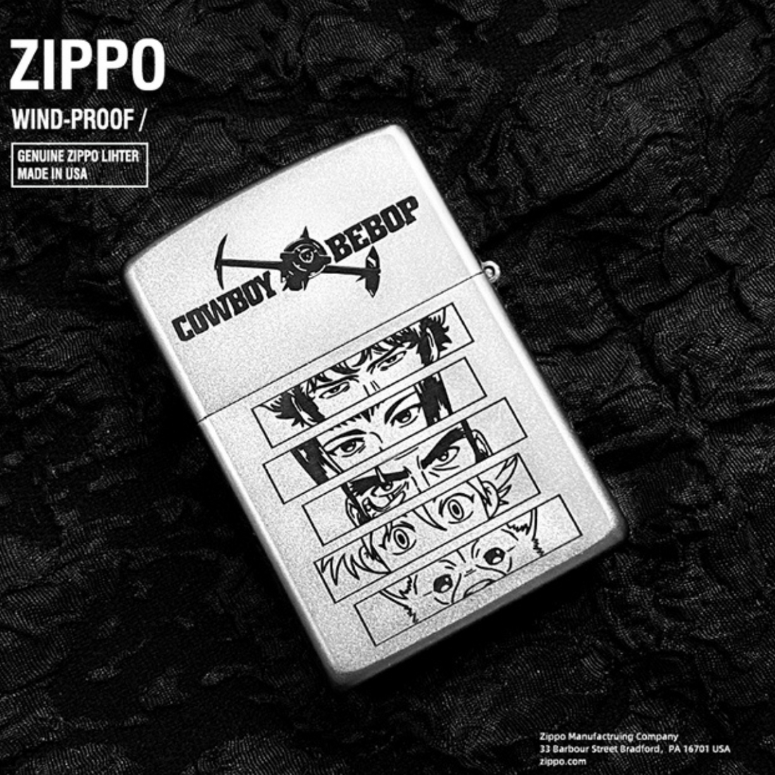 Cowboy Bebop Zippo Lighter - Pure Copper Laser Engraved Collectible
