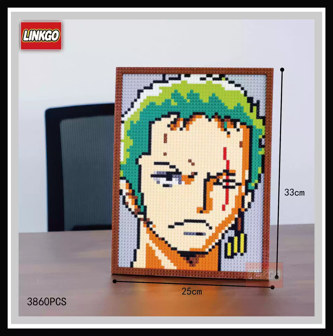 O.ne P.iec.e Pixel Art Mosaic Kit - DIY Art Set for Anime Fans