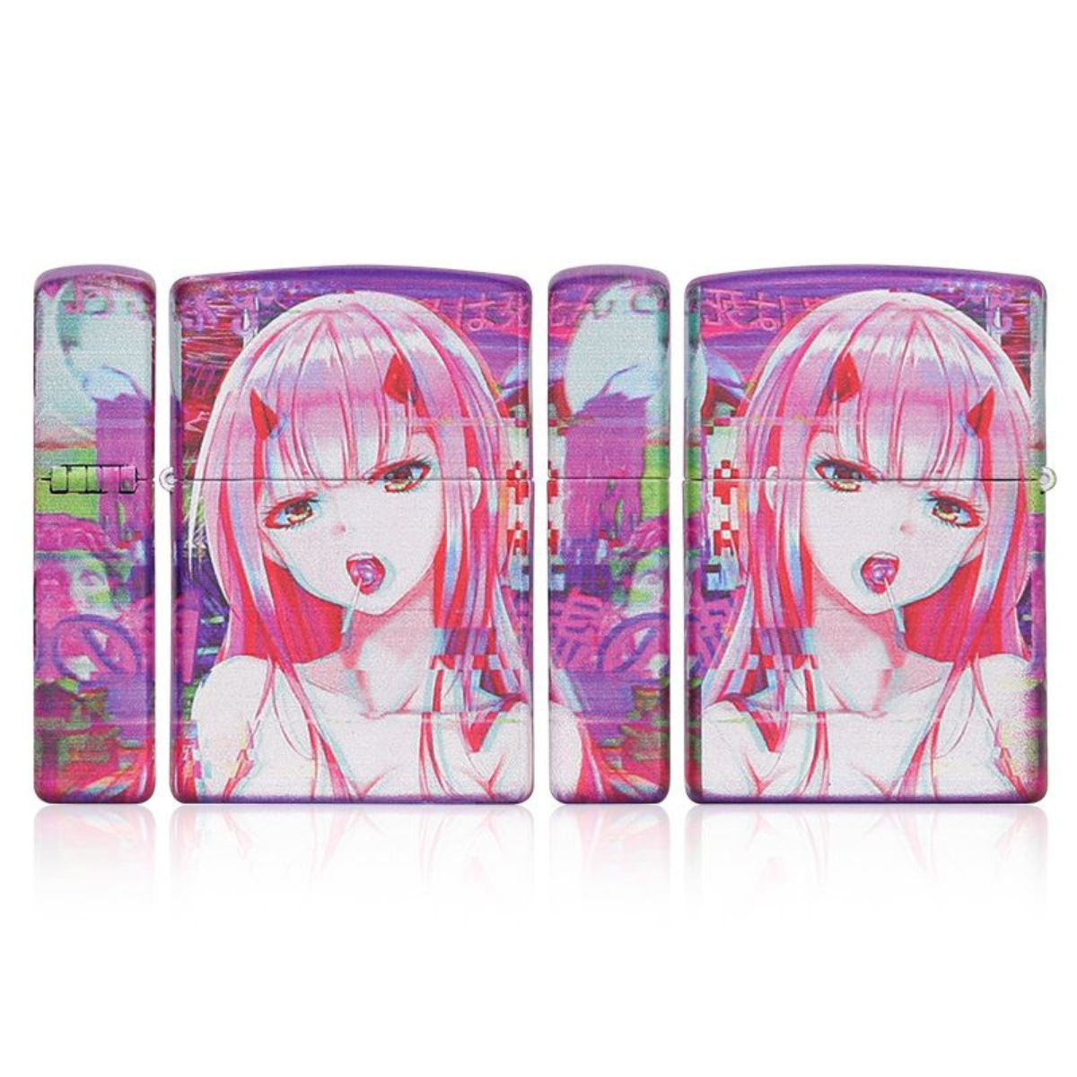 Zero Two 3D Printed Lighter – Darling in the Franxx Anime Zippo on 5 Sides