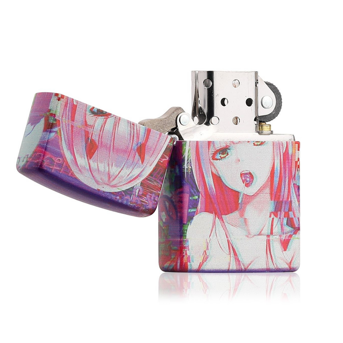 Zero Two 3D Printed Lighter – Darling in the Franxx Anime Zippo on 5 Sides