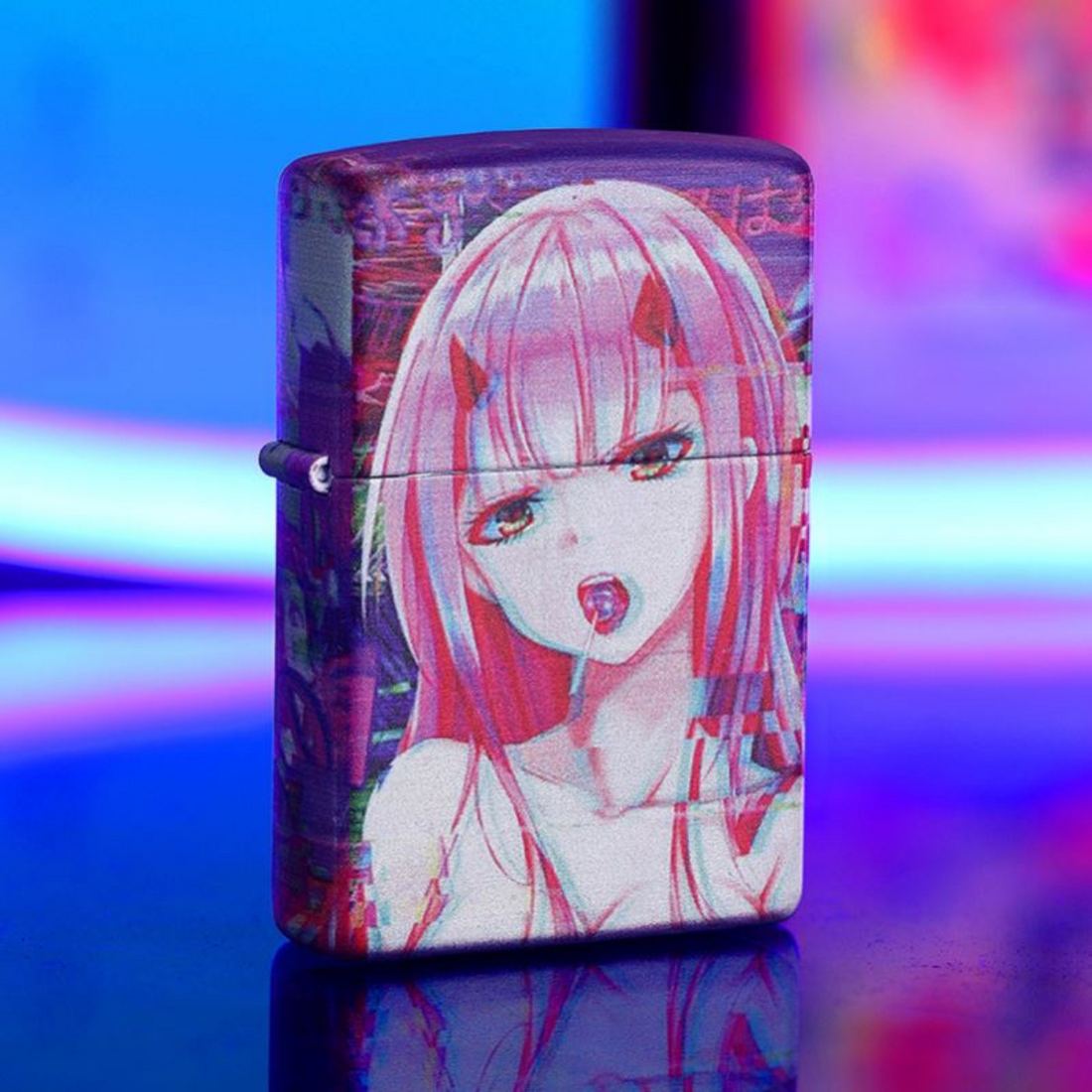 Zero Two 3D Printed Lighter – Darling in the Franxx Anime Zippo on 5 Sides