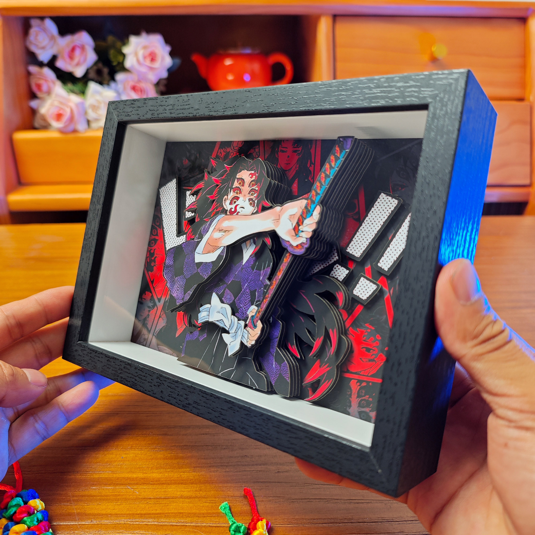 Demon Slayer 3D Frame – Kimetsu no Yaiba Nine Pillars Art
