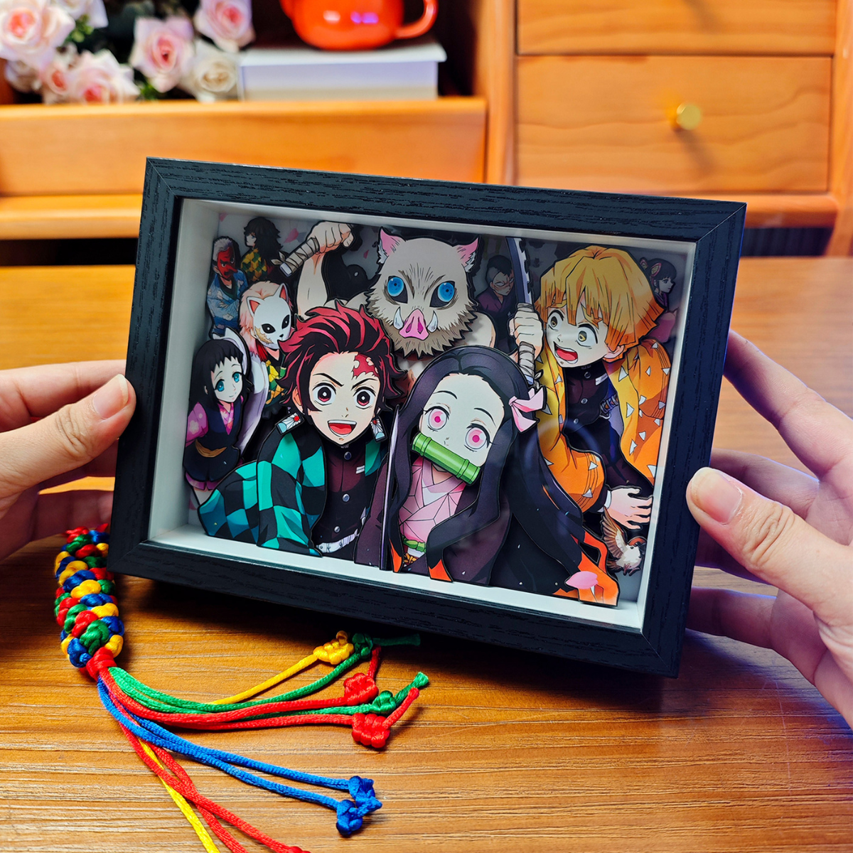 Demon Slayer 3D Frame – Kimetsu no Yaiba Nine Pillars Art