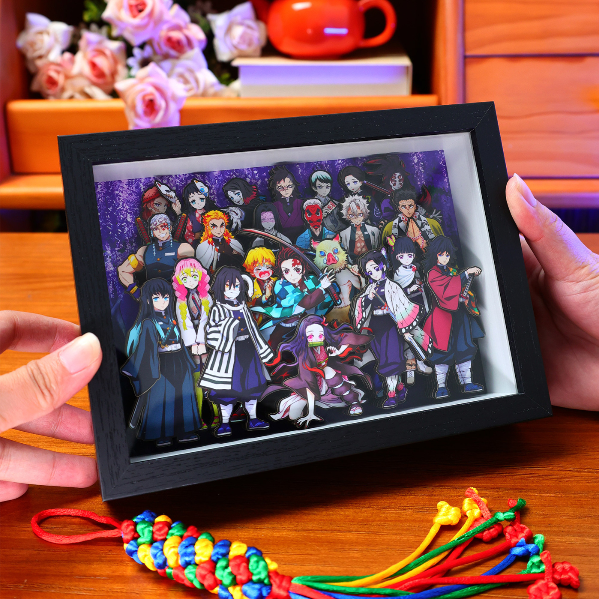 Demon Slayer 3D Frame – Kimetsu no Yaiba Nine Pillars Art