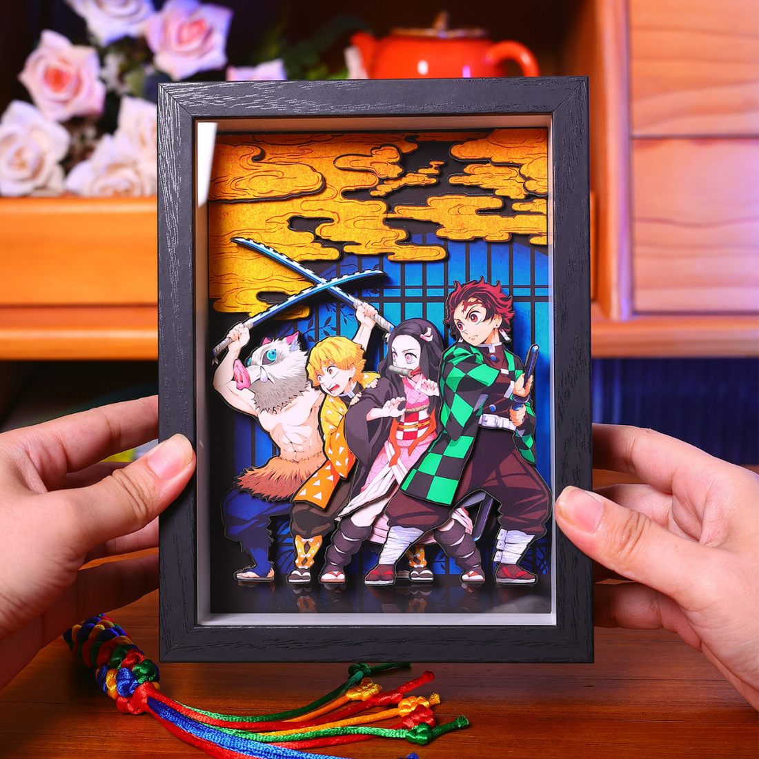 Demon Slayer 3D Frame – Kimetsu no Yaiba Nine Pillars Art