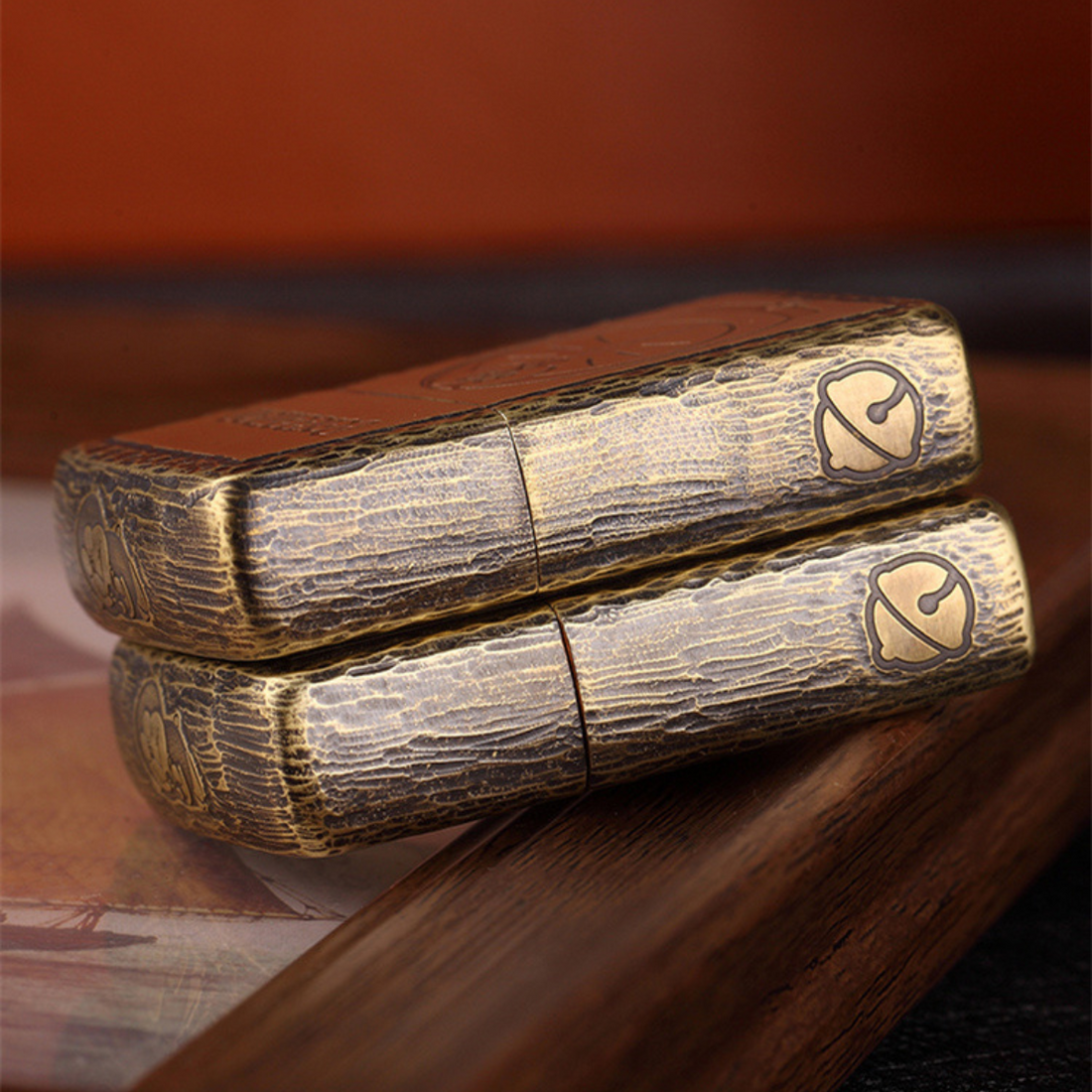 Zippo Doraemon Brass Armor Lighter – 4 Engraving Options