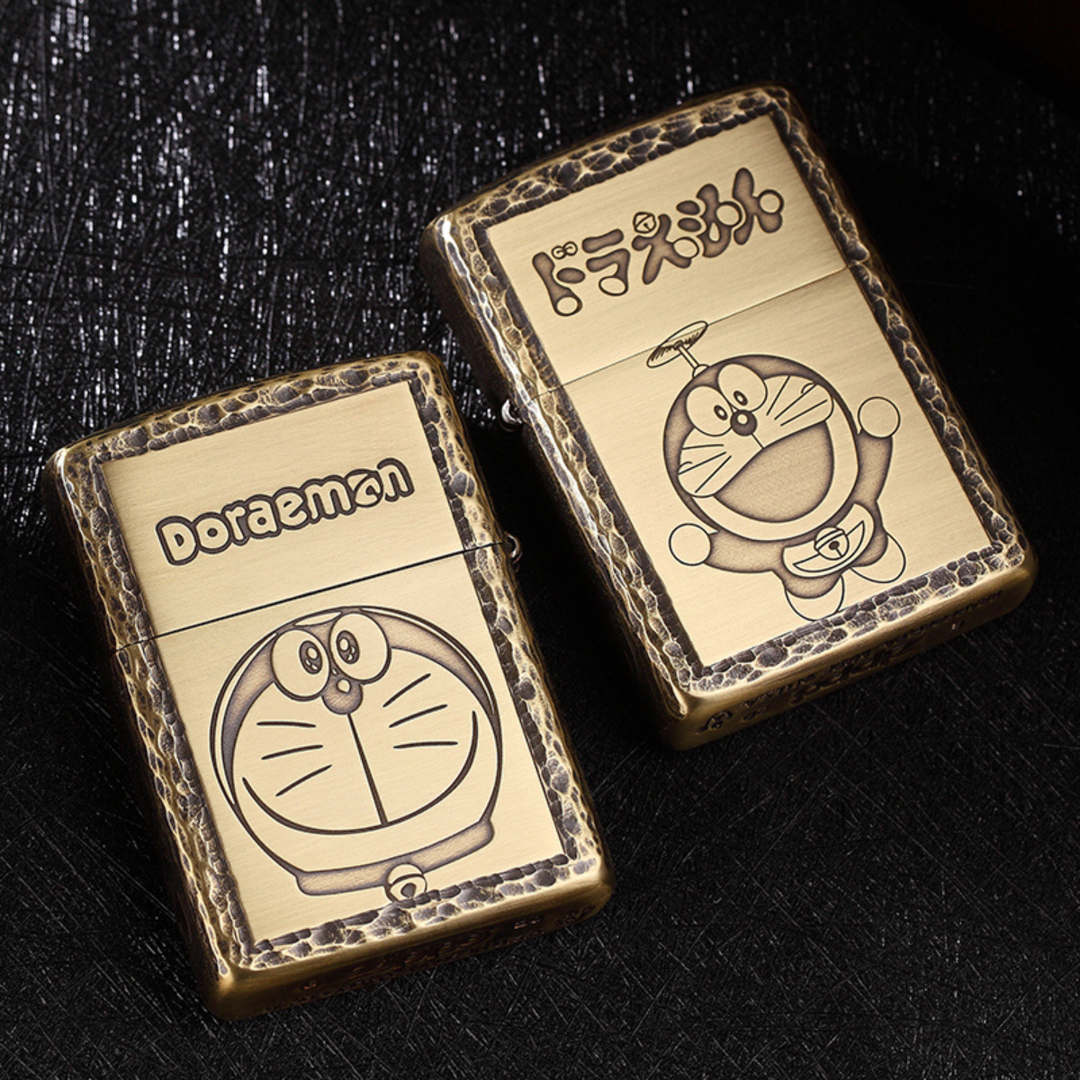 Zippo Doraemon Brass Armor Lighter – 4 Engraving Options