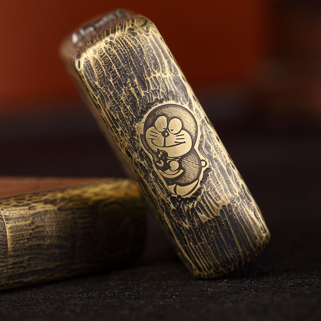 Zippo Doraemon Brass Armor Lighter – 4 Engraving Options