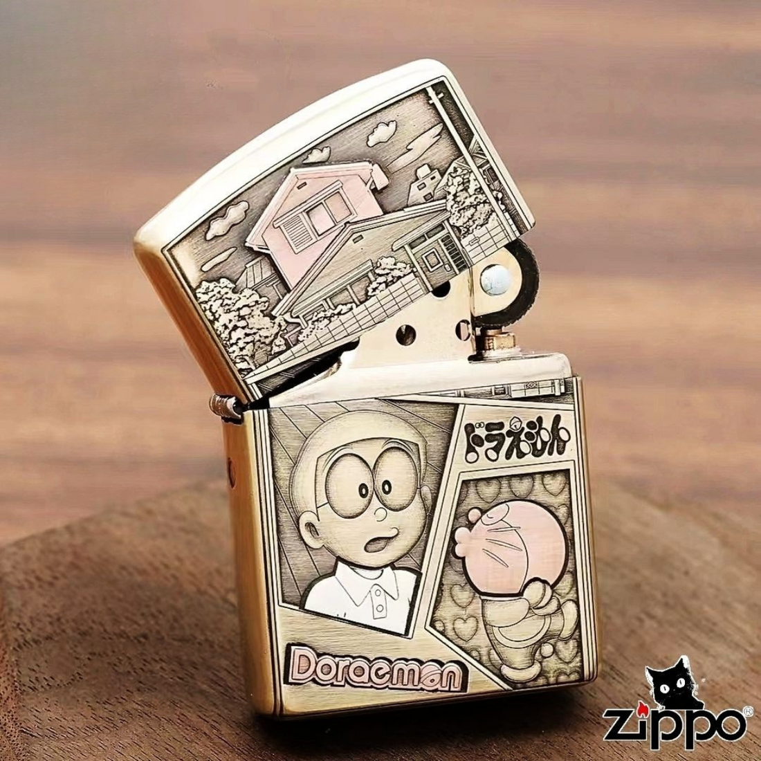Doraemon Zippo lighter 3D Relief Stand By Me