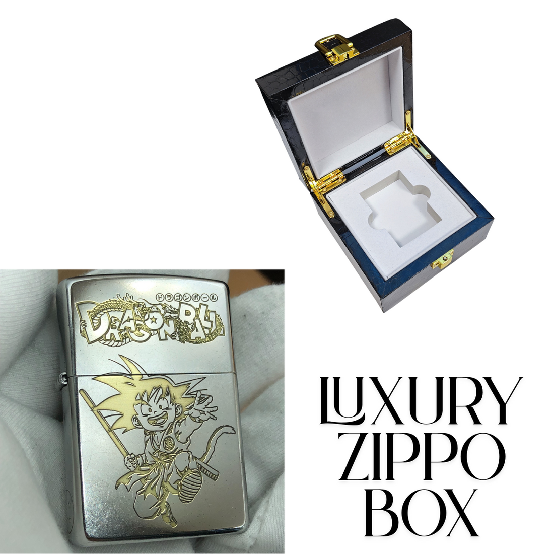 D.r.a.g.o.n B.a.l.l Zippo Lighter Classic Street Chrome – Deep Engraved Kid G.o.k.u Design